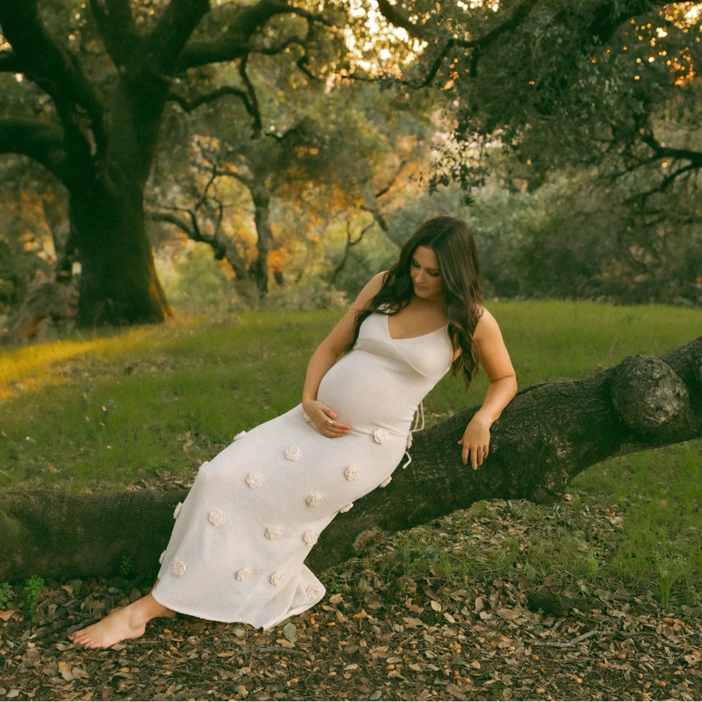 Meshki White Floral Maxi Dress